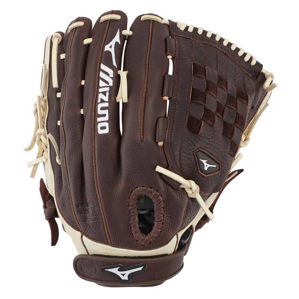 Mizuno Women's Frachise Series Fastpitch Softball Glove 13" Coffee/Silver (312717-KVT)